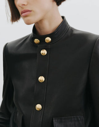 Lammleder-Lederjacke Hadley Cropped