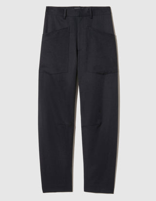 Mid-Rise Barrel-Leg Hose Shon Wool