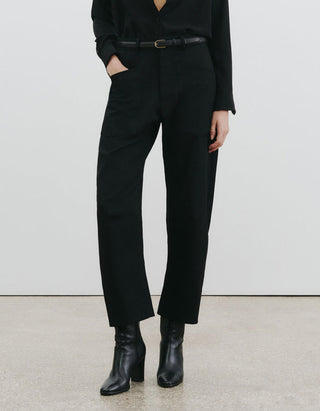 Mid-Rise Barrel-Leg Hose Shon Wool