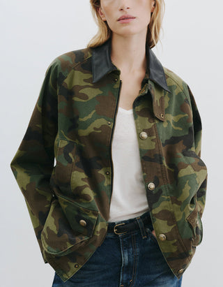 Camouflage Parka Andrew mit Lammleder-Kragen