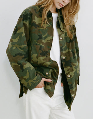 Camouflage Parka Andrew mit Lammleder-Kragen