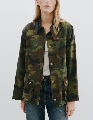 Camouflage Parka Andrew mit Lammleder-Kragen