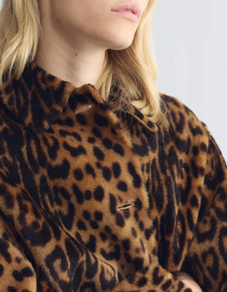 Oversize Shearling-Mantel Davelle