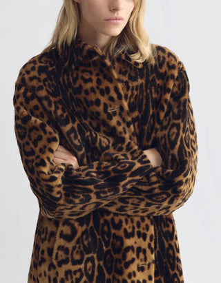 Oversize Shearling-Mantel Davelle
