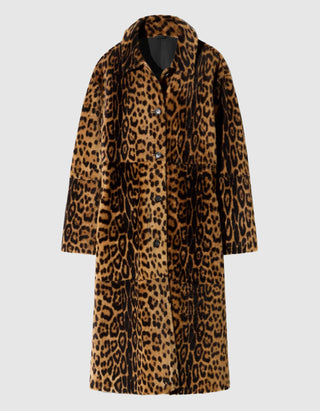 Oversize Shearling-Mantel Davelle
