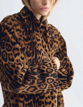 Oversize Shearling-Mantel Davelle