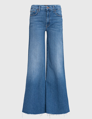 Flare-Leg Jeans mit offenem Saum