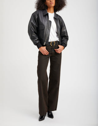 Wide-Leg Jeans Low Rise Baggy