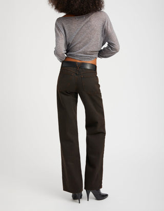 Wide-Leg Jeans Low Rise Baggy