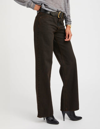 Wide-Leg Jeans Low Rise Baggy