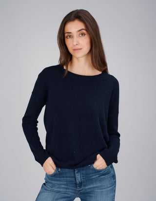 Kaschmir-Pullover Dea mit Rundhalsausschnitt