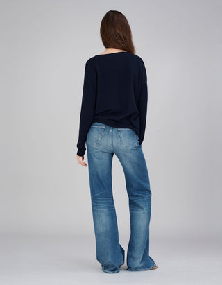 Kaschmir-Pullover Dea mit Rundhalsausschnitt