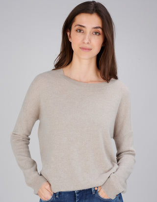 Kaschmir-Pullover Dea mit Rundhalsausschnitt