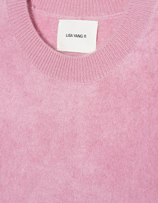 Fuzzy Kurzarm-Kaschmir-Pullover Juniper