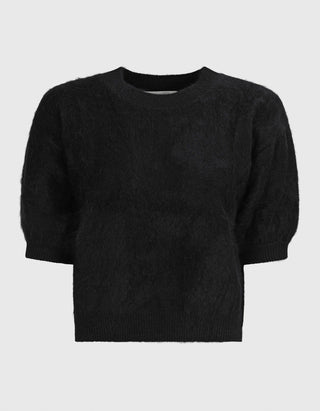 Kurzarm-Kaschmir Pullover