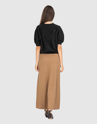 Kurzarm-Kaschmir Pullover