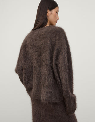 Oversize Fuzzy Kaschmir-Pullover Margareta