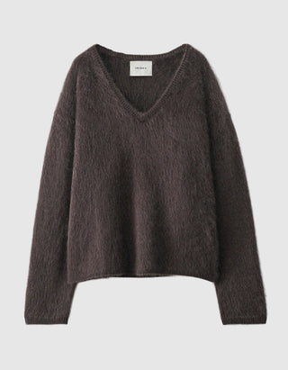 Oversize Fuzzy Kaschmir-Pullover Margareta