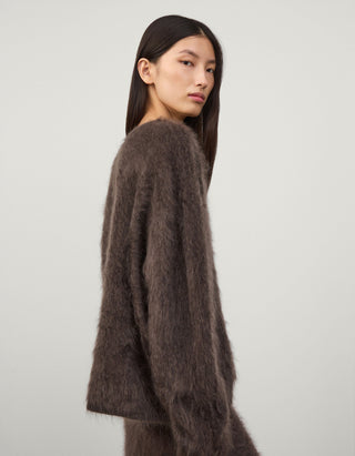 Oversize Fuzzy Kaschmir-Pullover Margareta