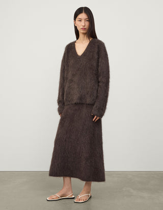 Oversize Fuzzy Kaschmir-Pullover Margareta