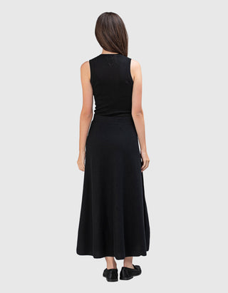 Geripptes Kaschmir-Tanktop Ina