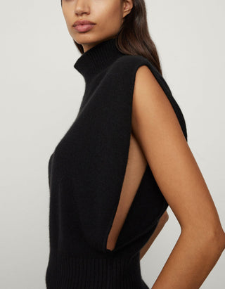 Kaschmir-Top Zaya mit Stehkragen