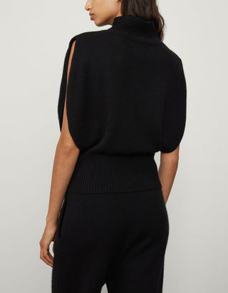 Kaschmir-Top Zaya mit Stehkragen