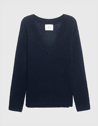 Kaschmir-Seide Pullover Leona mit V-Ausschnitt