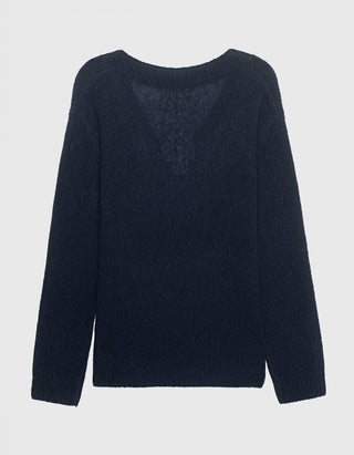 Kaschmir-Seide Pullover Leona mit V-Ausschnitt