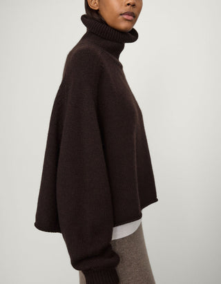 Oversize Kaschmir-Rollkragenpullover Cathie