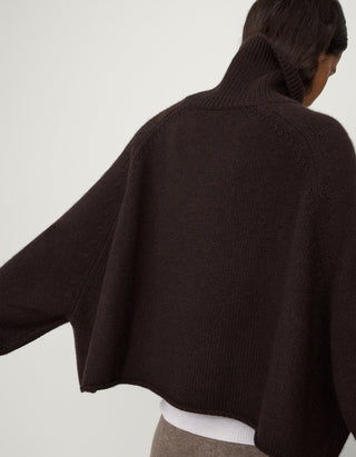 Oversize Kaschmir-Rollkragenpullover Cathie