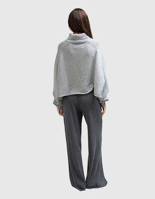 Cropped Oversize Kaschmir-Pullover Cathie
