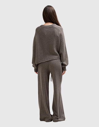 Oversize Kaschmir-Pullover Karine mit Rundhalsausschnitt