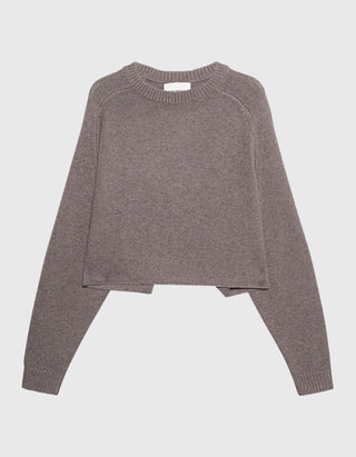 Oversize Kaschmir-Pullover Karine mit Rundhalsausschnitt