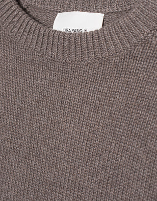 Oversize Kaschmir-Pullover Karine mit Rundhalsausschnitt