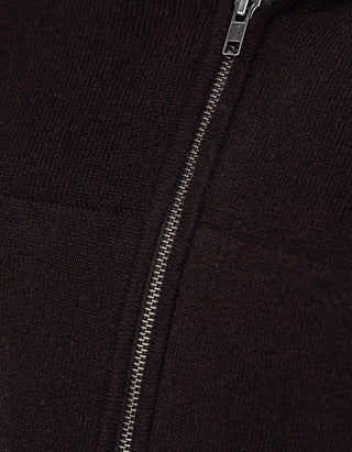 Kaschmir-Zipper-Hoodie Lilia mit Kapuze