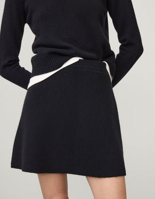 Mid-Waist Kaschmir-Mini-Rock Clare