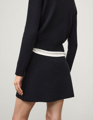 Mid-Waist Kaschmir-Mini-Rock Clare