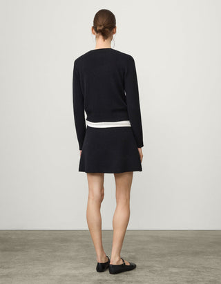 Mid-Waist Kaschmir-Mini-Rock Clare