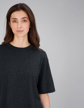 Kurzarm Baumwolle-Kaschmir Shirt Rubie