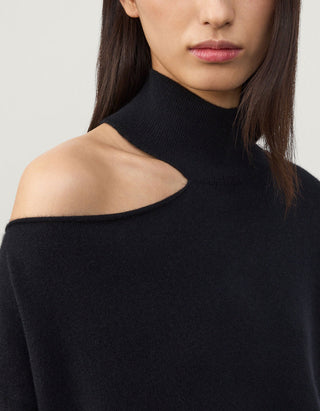 Oversize Kaschmir-Pullover Alvia mit Cut-Out