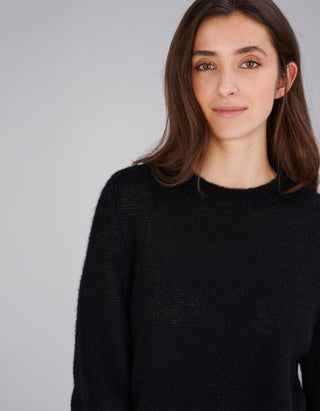 Kaschmir-Seide Pullover Solene mit Rundhalsausschnitt