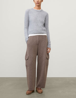 Kaschmir-Seide Pullover Solene mit Rundhalsausschnitt