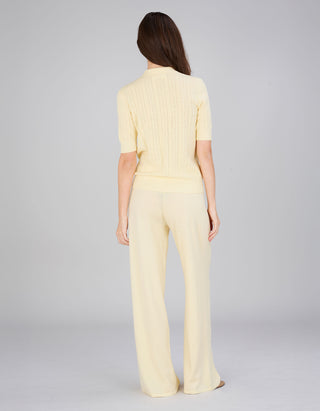 Baumwolle-Kaschmir Polo-Shirt Cristine mit Stickerei