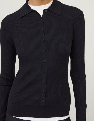 Gerippter Kaschmir-Cardigan Agata