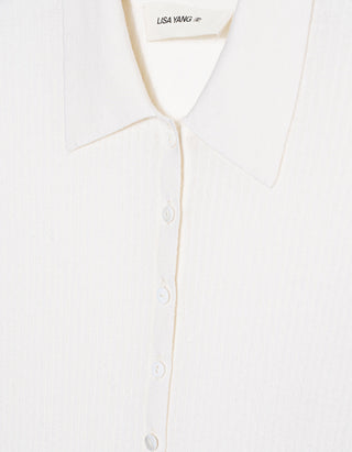 Gerippter Kaschmir-Cardigan Agata