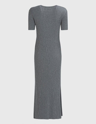 Rippstrick-Kleid Isabela mit Kaschmir-Anteil