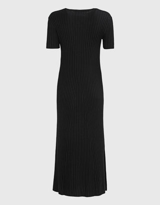 Rippstrick-Kleid Isabela mit Kaschmir-Anteil