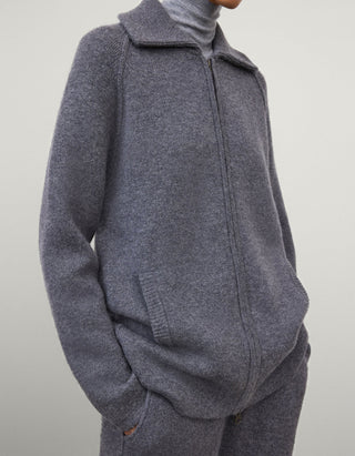 Kaschmir-Cardigan Gardenia Zip