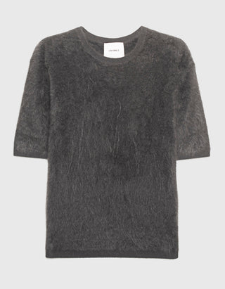 Fuzzy Kaschmir-Kurzarm-Pullover Maren
